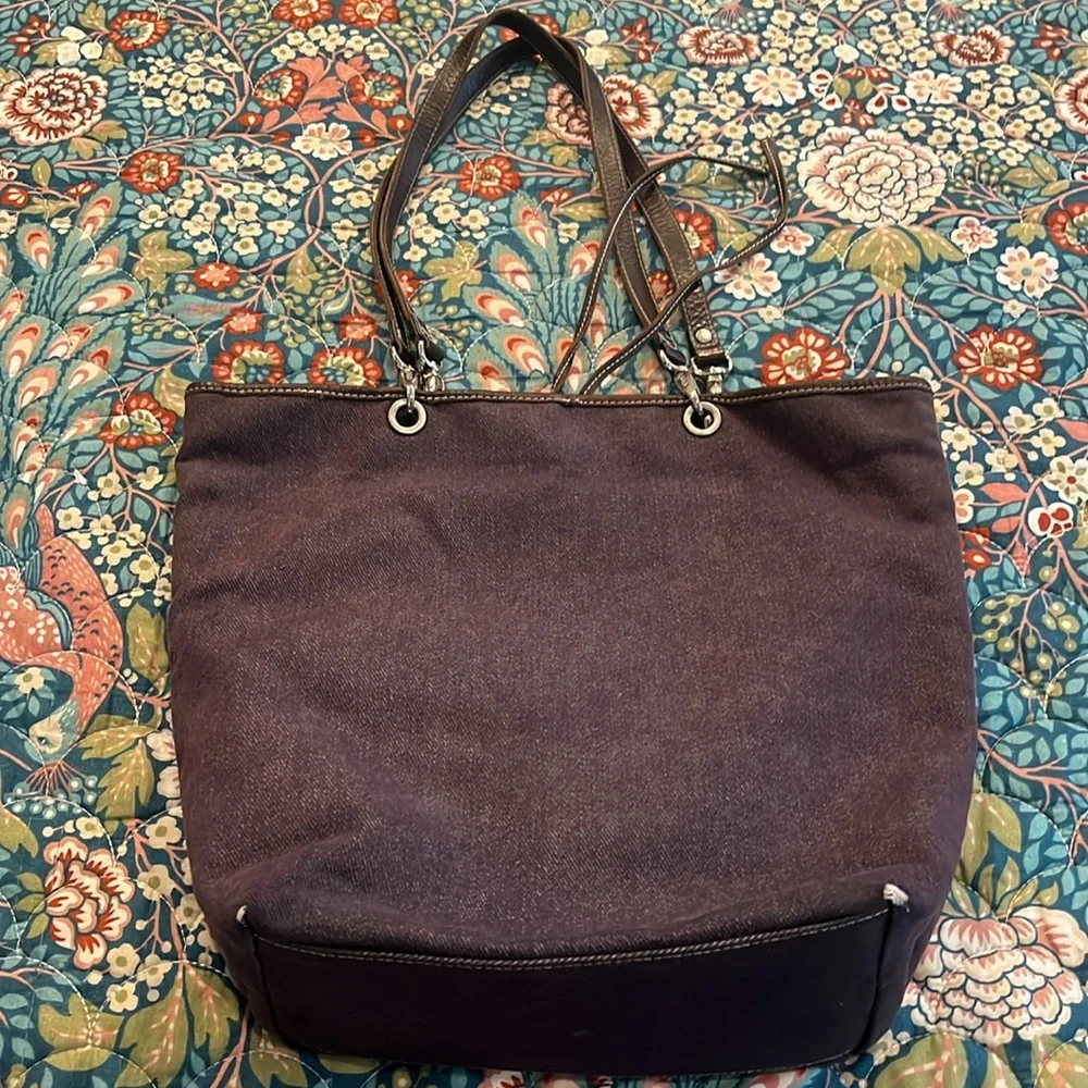 Lauren Ralph Lauren Denim Tote Bag